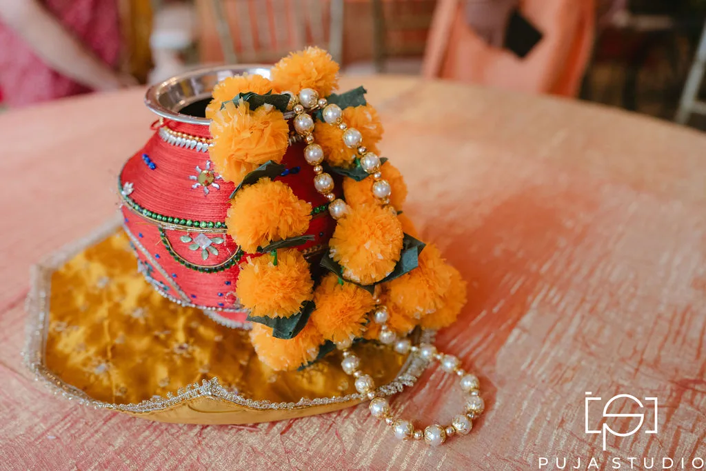 Mehndi and Haldi decor by Poonam Creations, Chicagoland