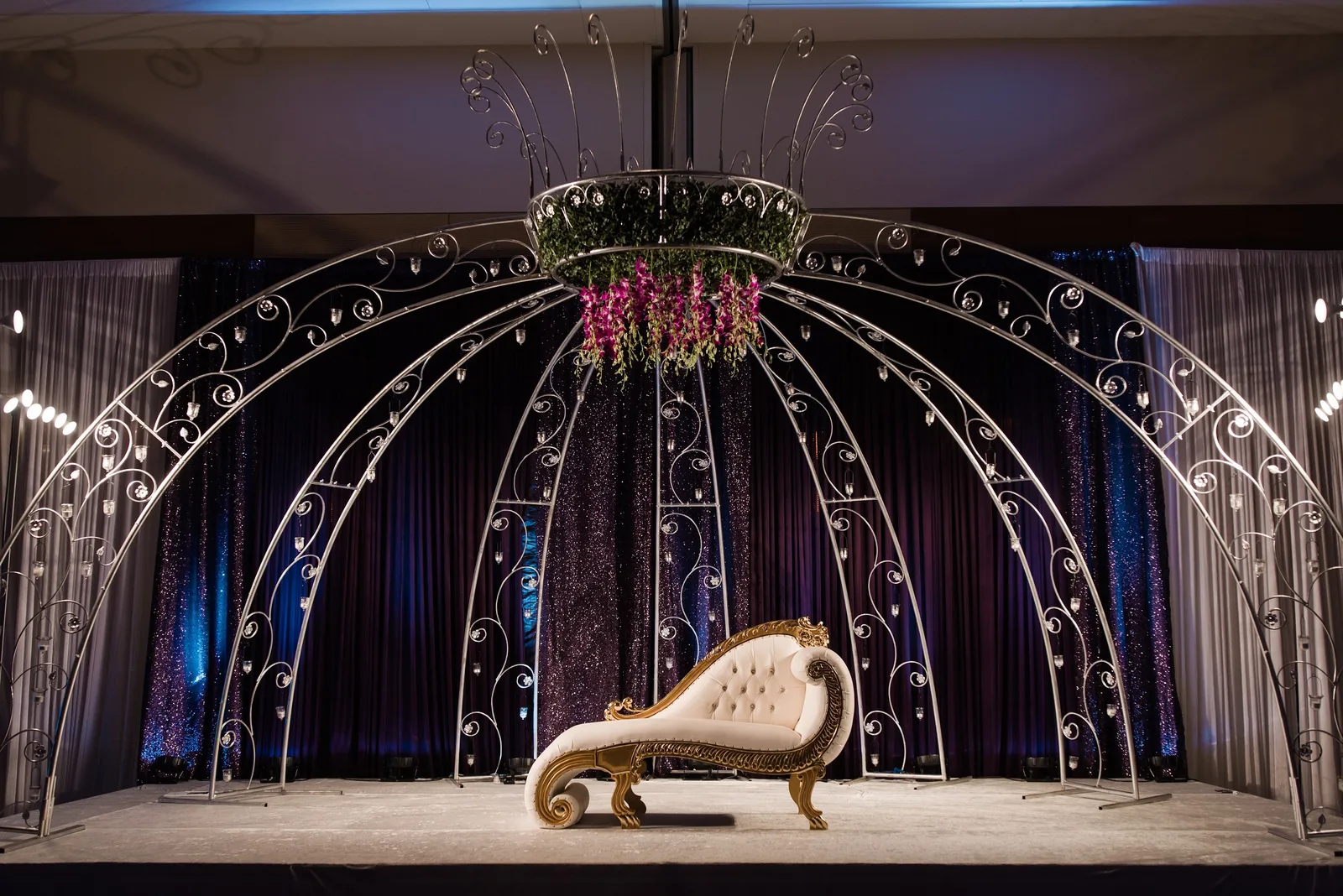 Metal mandap structure for Indian wedding ceremony, Poonam Creations Illinois
