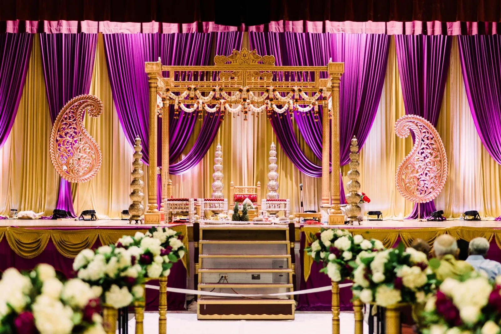 Traditional Sankeda mandap for Indian wedding ceremony, Chicagoland